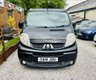 USED 2014 14 RENAULT TRAFIC 2.0 dCi SL27 Sport Panel Van 3dr Diesel Manual L1 H1 (198 g/km, 115 bhp) Here we have a lovely low mileage affordable example of a 4 berth professionally converted campervan, finished in metallic black. We converted this van around 2 years ago and last owner has slept in it less tan half a dozen times. Kiravan tested double front swivel, so giving it 5 belted traveling seats, Smev sink and hob, Victron charging system, Rear Bike rack. interion was fully retrimmed in a stunning factory looking grey and blue colours. C AND H Pop top fitted.