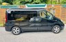 USED 2014 14 RENAULT TRAFIC 2.0 dCi SL27 Sport Panel Van 3dr Diesel Manual L1 H1 (198 g/km, 115 bhp) Here we have a lovely low mileage affordable example of a 4 berth professionally converted campervan, finished in metallic black. We converted this van around 2 years ago and last owner has slept in it less tan half a dozen times. Kiravan tested double front swivel, so giving it 5 belted traveling seats, Smev sink and hob, Victron charging system, Rear Bike rack. interion was fully retrimmed in a stunning factory looking grey and blue colours. C AND H Pop top fitted.
