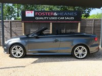 USED 2017 17 AUDI A3 CABRIOLET 1.5 TFSI CoD S line Convertible 2dr Petrol Manual Euro 6 (s/s) (150 ps) BANG & OLUFSEN, LED, SAT NAV