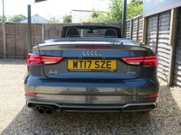 USED 2017 17 AUDI A3 CABRIOLET 1.5 TFSI CoD S line Convertible 2dr Petrol Manual Euro 6 (s/s) (150 ps) BANG & OLUFSEN, LED, SAT NAV
