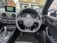 USED 2016 16 AUDI A3 CABRIOLET 1.4 TFSI CoD S line Convertible 2dr Petrol S Tronic Euro 6 (s/s) (Nav) (150 ps) One Owner | Genuine Low Miles