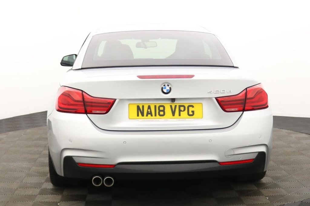 USED 2018 18 BMW 4 SERIES 2.0 420d M Sport Convertible 2dr Diesel Auto Euro 6 (s/s) (190 ps) Sat Nav, 19" Alloys, Camera