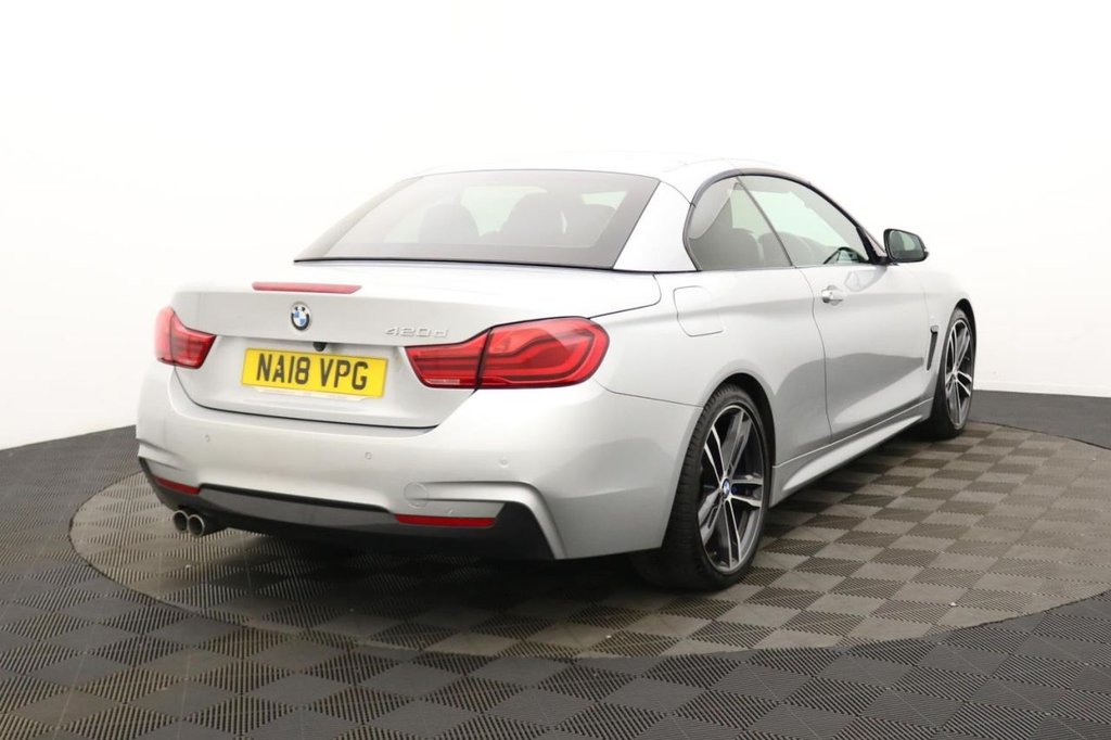 USED 2018 18 BMW 4 SERIES 2.0 420d M Sport Convertible 2dr Diesel Auto Euro 6 (s/s) (190 ps) Sat Nav, 19" Alloys, Camera