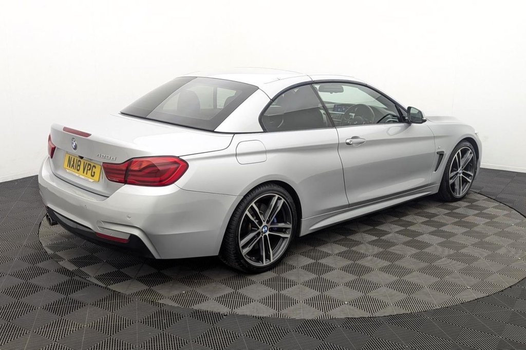 USED 2018 18 BMW 4 SERIES 2.0 420d M Sport Convertible 2dr Diesel Auto Euro 6 (s/s) (190 ps) Sat Nav, 19" Alloys, Camera