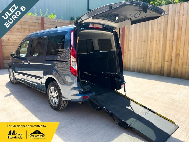 View our Ford Grand Tourneo Connect Drive From Passenger Up Front Wheelchair Accessible Disabled Access Vehicle WAV