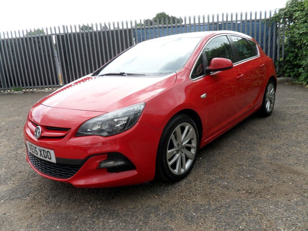USED 2015 15 VAUXHALL ASTRA 1.6i Tech Line GT Hatchback 5dr Petrol Manual Euro 6 (115 ps) Power Red Air Con Full History