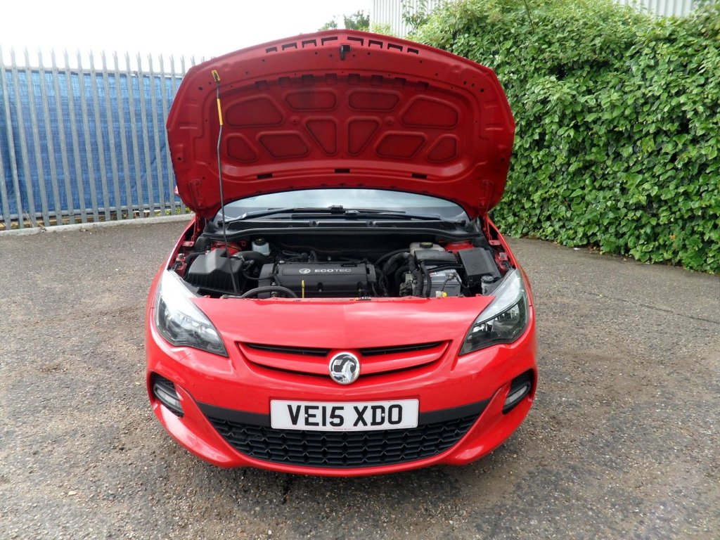 USED 2015 15 VAUXHALL ASTRA 1.6i Tech Line GT Hatchback 5dr Petrol Manual Euro 6 (115 ps) Power Red Air Con Full History
