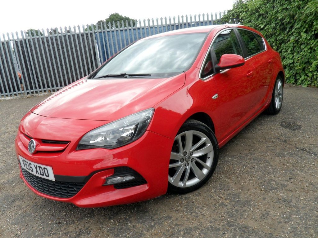 USED 2015 15 VAUXHALL ASTRA 1.6i Tech Line GT Hatchback 5dr Petrol Manual Euro 6 (115 ps) Power Red Air Con Full History