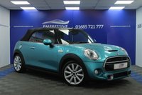 USED 2016 66 MINI CONVERTIBLE 2.0 Cooper S Convertible 2dr Petrol Manual Euro 6 (s/s) (192 ps) &pound;6,000 WORTH OF EXTRAS - CARIBBEAN AQUA