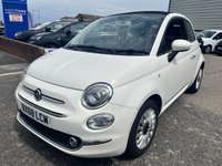 USED 2018 68 FIAT 500C 1.2 Lounge Convertible 2dr Petrol Manual Euro 6 (s/s) (69 bhp) CONVERTIBLE* SERVICE HISTORY* 4 STAMPS* SAT NAV* CRUISE CONTROL* REAR PARKING SENSORS* AIR CONDITIONING* DAB RADIO* 2 CUP HOLDERS* ELECTRIC WINDOWS* ELECTRIC MIRRORS* MULTI FUNCTION STEERING WHEEL* 2 KEYS*