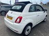 USED 2018 68 FIAT 500C 1.2 Lounge Convertible 2dr Petrol Manual Euro 6 (s/s) (69 bhp) CONVERTIBLE* SERVICE HISTORY* 4 STAMPS* SAT NAV* CRUISE CONTROL* REAR PARKING SENSORS* AIR CONDITIONING* DAB RADIO* 2 CUP HOLDERS* ELECTRIC WINDOWS* ELECTRIC MIRRORS* MULTI FUNCTION STEERING WHEEL* 2 KEYS*