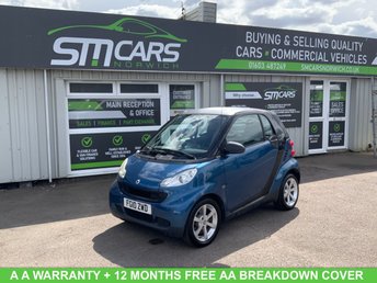 2010 SMART FORTWO 0.8 CDI Pulse Coupe 2dr Diesel SoftTouch Euro 5 (54 bhp) &pound;4000.00