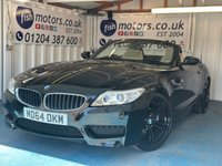 USED 2015 Y BMW Z4 2.0 18i M Sport Convertible 2dr Petrol Manual sDrive Euro 6 (s/s) (156 ps)+2 KEYS+HISTORY+ALLOYS+AIRCON+LEATHER HEATED SEATS+USB+AUX+ABS+HPI CLEAR WITH VOSA MOT HISTORY, CLEAN +GREAT DRIVE+GOOD MPG, PART EXCHANGE WELCOME, FULL DEALER FACILITIES+FINANCE ARRANGED, The car is in very good condition in and out . Bodywork has no obvious dents or scratches . Interior is very clean without any obvious wear or tear to the seats or carpets.Tyres excellent ,Engine+gearbox in good order. 2 KEYS+HISTORY+ALLOYS+AIRCON+LEATHER HEATED SEATS+USB+AUX+ABS+HPI CLEAR
