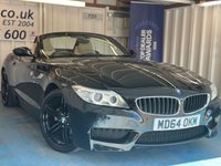 USED 2015 Y BMW Z4 2.0 18i M Sport Convertible 2dr Petrol Manual sDrive Euro 6 (s/s) (156 ps)+2 KEYS+HISTORY+ALLOYS+AIRCON+LEATHER HEATED SEATS+USB+AUX+ABS+HPI CLEAR WITH VOSA MOT HISTORY, CLEAN +GREAT DRIVE+GOOD MPG, PART EXCHANGE WELCOME, FULL DEALER FACILITIES+FINANCE ARRANGED, The car is in very good condition in and out . Bodywork has no obvious dents or scratches . Interior is very clean without any obvious wear or tear to the seats or carpets.Tyres excellent ,Engine+gearbox in good order. 2 KEYS+HISTORY+ALLOYS+AIRCON+LEATHER HEATED SEATS+USB+AUX+ABS+HPI CLEAR