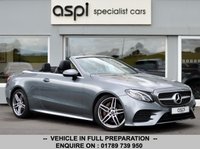 USED 2019 19 MERCEDES-BENZ E CLASS 2.0 E220d AMG Line Cabriolet 2dr Diesel G-Tronic+ Euro 6 (s/s) (194 ps) FULL DETAILS - WWW.ASPICARS.COM