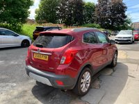USED 2015 65 VAUXHALL MOKKA 1.4i Turbo SE SUV 5dr Petrol Auto 2WD Euro 6 (140 ps)+2 KEYS+1 FORMER KEEPER+SENSORS+FSH+LAST SERVICED APRIL 26+CRUISE+FULL LEATHER HEATED SEATS+HEATED STEERING WHEEL+ALLOYS+CLIMATE+HPI CLEAR+VOSA MOT HISTORY+FULL DEALER FACILITIES+FINANCE ARRANGED+CLEAN +GREAT DRIVE+GOOD MPG, The car is in very good condition in and out . Bodywork and interior clean for age and mileage . Interior is clean and tyres good ,Engine and gearbox in good order 2 KEYS+1 FORMER KEEPER+SENSORS+FSH+LAST SERVICED APRIL 26+CRUISE+FULL LEATHER HEATED SEATS+HEATED STEERING WHEEL+ALLOYS+CLIMATE+HPI CLEAR