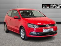 USED 2015 15 VOLKSWAGEN POLO 1.2 TSI BlueMotion Tech SE Hatchback 3dr Petrol Manual Euro 6 (s/s) (90 ps) 