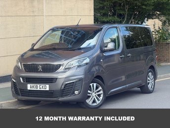 2018 PEUGEOT TRAVELLER 2.0 BlueHDi Allure Standard MPV 5dr Diesel EAT6 MWB Euro 6 (s/s) (180 ps) £12995.00
