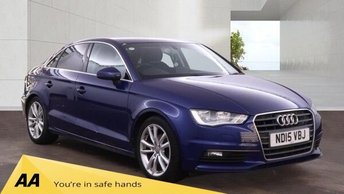 2015 AUDI A3 1.4 TFSI CoD Sport Saloon 4dr Petrol Manual Euro 6 (s/s) (150 ps) Climate control-DAB Radio-Cruise control-Park sensors-17" Alloys £7500.00