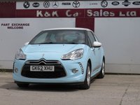 USED 2012 62 CITROEN DS3 1.6 VTi DStyle Hatchback 3dr Petrol Manual Euro 5 (120 ps) 