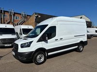 USED 2023 23 FORD TRANSIT 2.0 TDCI T350 LEADER ECOBLUE L3 H3 LWB H/ROOF FWD 130BHP. FINANCE. PX 1 OWNER FROM NEW. LEADER. L3 H3 LWB. FINANCE. PX.