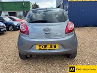 USED 2016 16 FORD KA 1.2 Zetec Hatchback 3dr Petrol Manual Euro 5 (s/s) (69 ps) IDEAL FIRST CAR/ CHEAP TAX