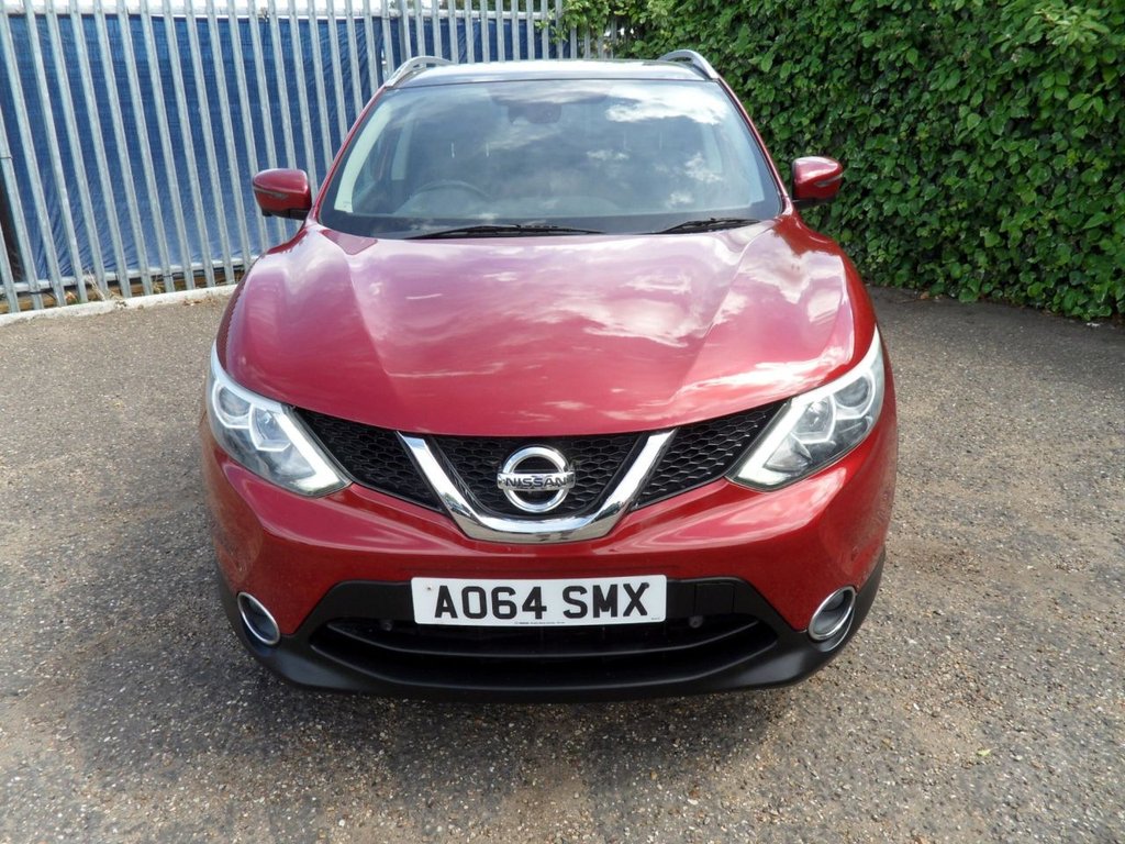 USED 2014 64 NISSAN QASHQAI 1.2 DIG-T n-tec+ SUV 5dr Petrol Manual 2WD Euro 5 (s/s) (115 ps) Pan Roof Sat Nav Privacy 360 Camera