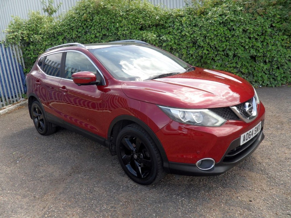 USED 2014 64 NISSAN QASHQAI 1.2 DIG-T n-tec+ SUV 5dr Petrol Manual 2WD Euro 5 (s/s) (115 ps) Pan Roof Sat Nav Privacy 360 Camera