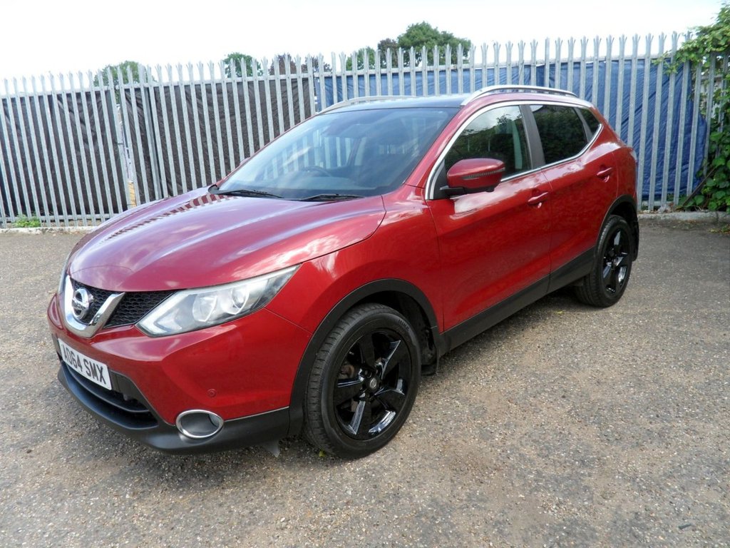 USED 2014 64 NISSAN QASHQAI 1.2 DIG-T n-tec+ SUV 5dr Petrol Manual 2WD Euro 5 (s/s) (115 ps) Pan Roof Sat Nav Privacy 360 Camera