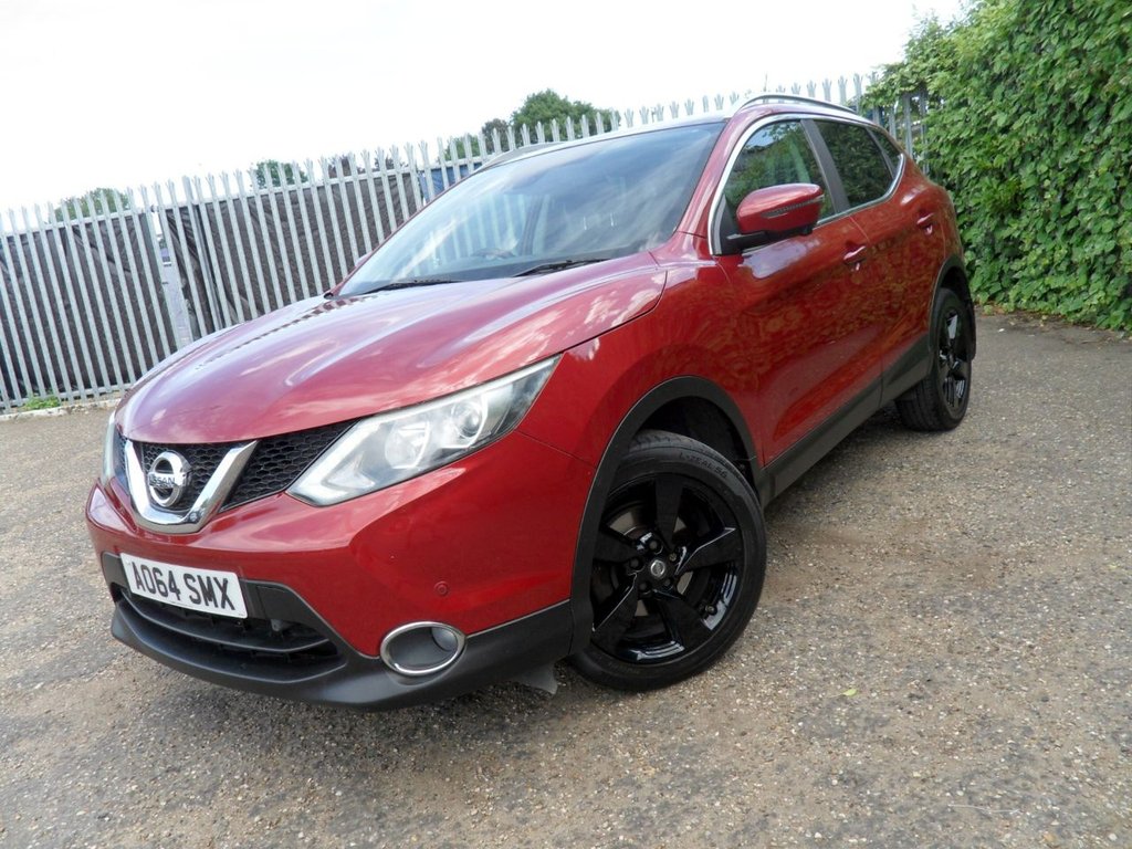 USED 2014 64 NISSAN QASHQAI 1.2 DIG-T n-tec+ SUV 5dr Petrol Manual 2WD Euro 5 (s/s) (115 ps) Pan Roof Sat Nav Privacy 360 Camera