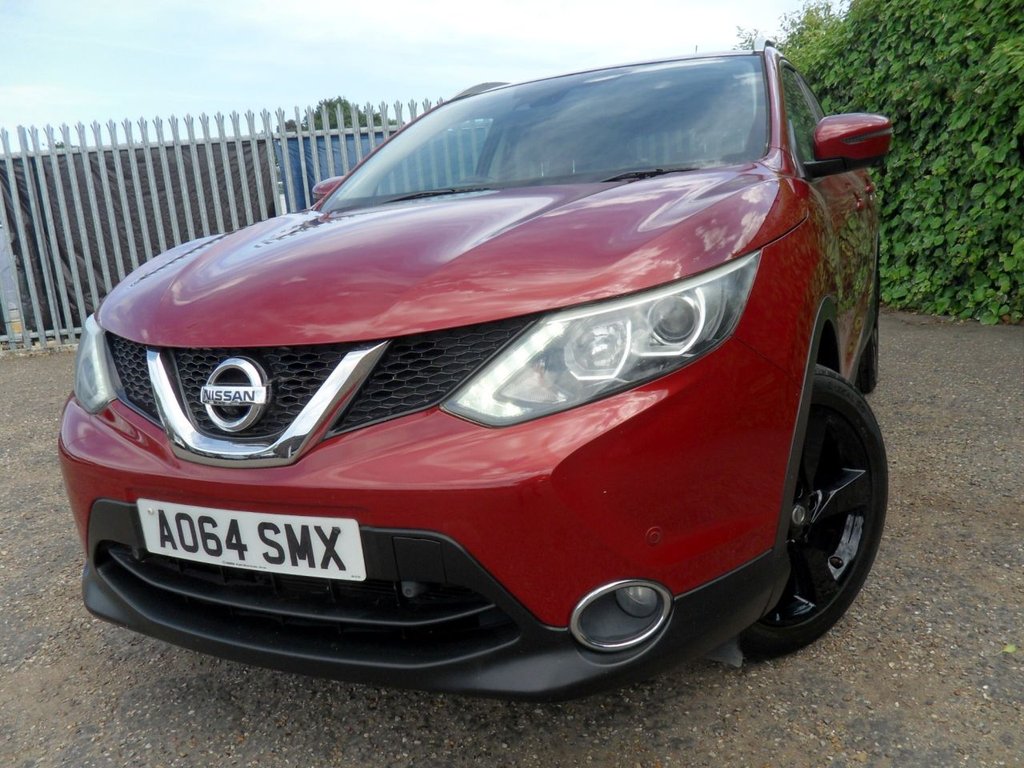 USED 2014 64 NISSAN QASHQAI 1.2 DIG-T n-tec+ SUV 5dr Petrol Manual 2WD Euro 5 (s/s) (115 ps) Pan Roof Sat Nav Privacy 360 Camera