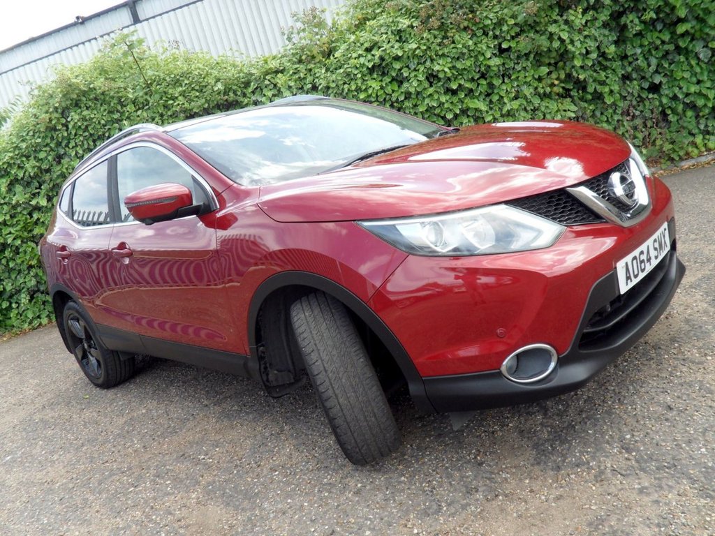 USED 2014 64 NISSAN QASHQAI 1.2 DIG-T n-tec+ SUV 5dr Petrol Manual 2WD Euro 5 (s/s) (115 ps) Pan Roof Sat Nav Privacy 360 Camera