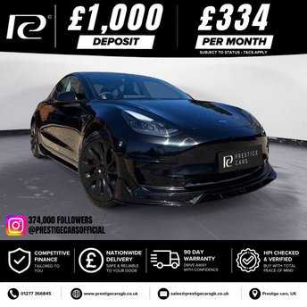2020 TESLA Model 3 (Dual Motor) Long Range Saloon 4dr Electric Auto 4WDE (346 ps) &pound;18990.00