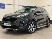 USED 2017 17 KIA SPORTAGE 2.0 CRDi GT-Line S SUV 5 Door Diesel Auto AWD Euro 6 (182 bhp) 10 SERVICES TO 51,423 MILES
