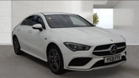 USED 2021 21 MERCEDES-BENZ CLA 1.3 CLA250e 15.6kWh AMG Line (Premium) Coupe 4 Door Petrol Automatic White Plug-in Hybrid 8G-DCT Euro 6 1 Owner from New 