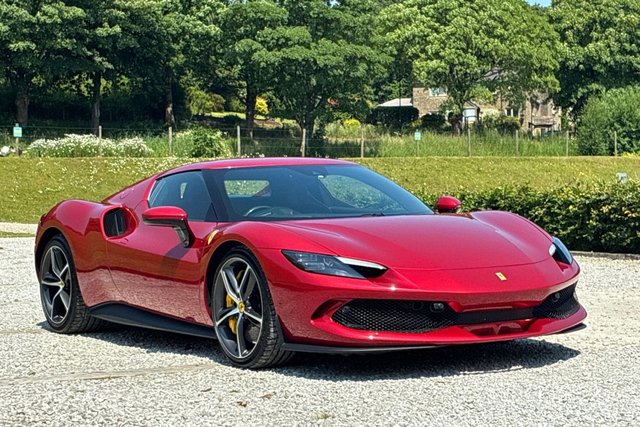View our Ferrari 296 3.0T V6 7.45kWh Coupe 2dr Petrol Plug-in Hybrid F1 DCT Euro 6 (s/s) (830 ps) &pound;53,940 Upgraded Extras, Carbon Fibre Racing Seats, HI-FI Premium System, Forged Matt Diamond Wheels, Front Suspension Lifter
