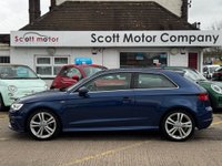 USED 2014 64 AUDI A3 1.6 TDI S line Hatchback 3dr Diesel S Tronic Euro 6 (s/s) (110 ps) Pan opening glass roof, Nav, Rear camera, 9 services