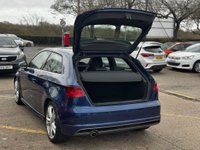 USED 2014 64 AUDI A3 1.6 TDI S line Hatchback 3dr Diesel S Tronic Euro 6 (s/s) (110 ps) Pan opening glass roof, Nav, Rear camera, 9 services