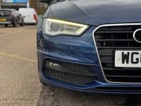 USED 2014 64 AUDI A3 1.6 TDI S line Hatchback 3dr Diesel S Tronic Euro 6 (s/s) (110 ps) Pan opening glass roof, Nav, Rear camera, 9 services