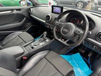 USED 2014 64 AUDI A3 1.6 TDI S line Hatchback 3dr Diesel S Tronic Euro 6 (s/s) (110 ps) Pan opening glass roof, Nav, Rear camera, 9 services