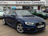 USED 2014 64 AUDI A3 1.6 TDI S line Hatchback 3dr Diesel S Tronic Euro 6 (s/s) (110 ps) Pan opening glass roof, Nav, Rear camera, 9 services