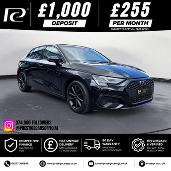 2023 AUDI A3 1.0 TFSI 30 Technik Sportback 5dr Petrol S Tronic Euro 6 (s/s) (110 ps) &pound;18490.00