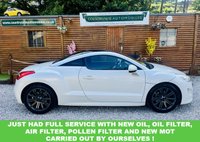 USED 2011 11 PEUGEOT RCZ 1.6 THP Sport Coupe 2dr Petrol Manual Euro 5 (156 ps) This 2011 Peugeot RCZ THP Sport is presented with a clear vehicle history check. Will have a new MOT and full service prior to sale offering peace of mind for its next owner. 2 keys and good service history. Drives fantastic. 3 Months major mechanical parts only with option to upgrade to 12 months parts and labour gold cover national warranty for &pound;199