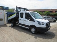 USED 2020 20 FORD TRANSIT 2.0 350 EcoBlue Leader Chassis Double Cab 4dr Diesel Manual RWD L3 Euro 6 (s/s) (130 ps) FORD TRANSIT CREW CAB TIPPER  NO VAT  FULL YEARS MOT