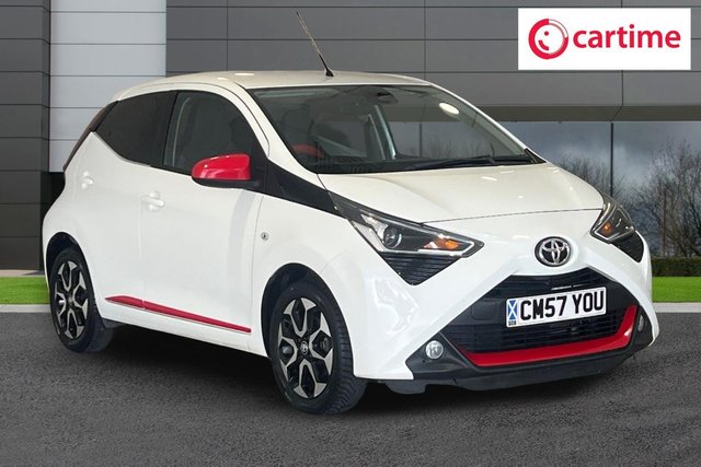 View our Toyota Aygo 1.0 VVT-i x-trend Hatchback 5dr Petrol x-shift Euro 6 (Safety Sense) (71 ps) Reverse Camera, Smartphone Integration, Multimedia System, 15In Alloys, Electrically Adjustable Door Mirrors