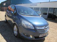 USED 2016 66 VAUXHALL MERIVA 1.4i Turbo SE MPV 5dr Petrol Manual Euro 6 (120 ps) COLD AIRCON , ALLOYS CRUISE ETC