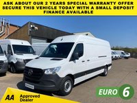 USED 2023 23 MERCEDES-BENZ SPRINTER 2.0 315 CDI L3 H2 LWB H/ROOF PROGRESSIVE 150BHP. 88K MLS. RWD. AC. SENSORS. CAMERA. FINANCE. PX   1 OWNER. 315 PROGRESSIVE. AC. SENSORS. CAMERA. FINANCE.