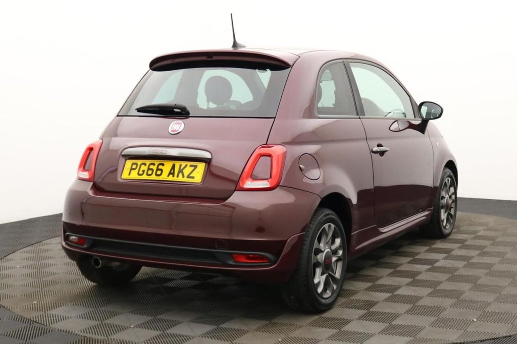 USED 2016 66 FIAT 500 1.2 S Hatchback 3dr Petrol Manual Euro 6 (s/s) (69 bhp) Bluetooth, Alloys, Air Con