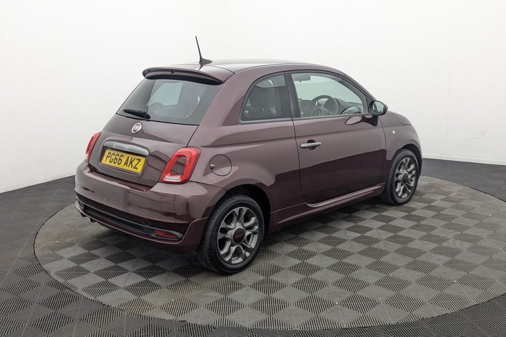 USED 2016 66 FIAT 500 1.2 S Hatchback 3dr Petrol Manual Euro 6 (s/s) (69 bhp) Bluetooth, Alloys, Air Con