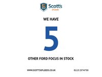 USED 2015 15 FORD FOCUS 2.0T EcoBoost ST-3 Hatchback 5 door Petrol Manual Euro 6 in Black +HEATED LEATHER+REVERSE CAM+SENSORS